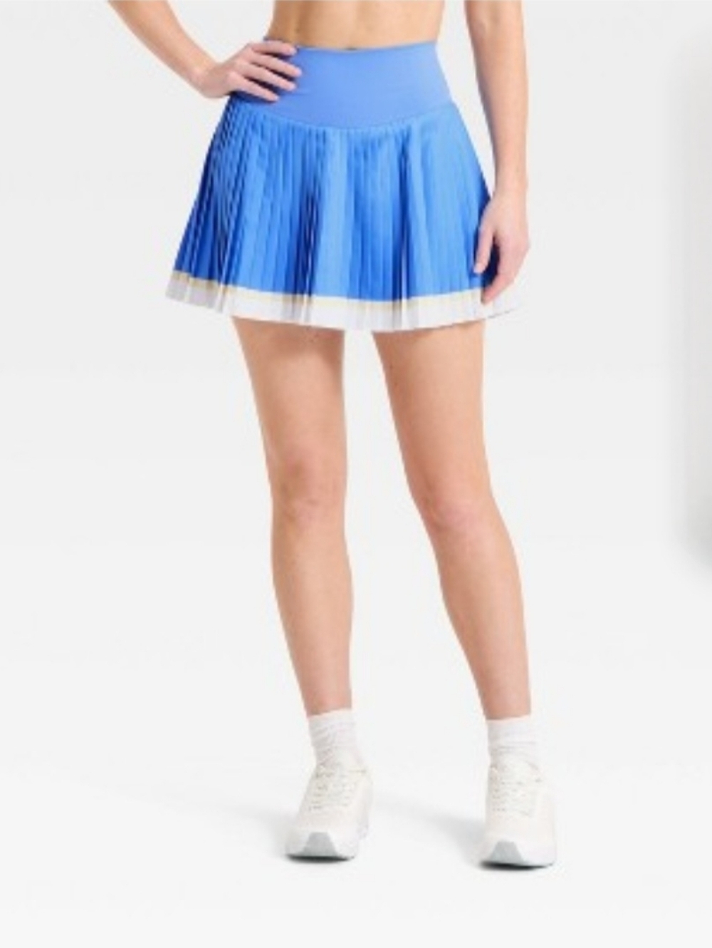 Women's Woven High-Rise Pleated Skort - All In Motion Blue L
